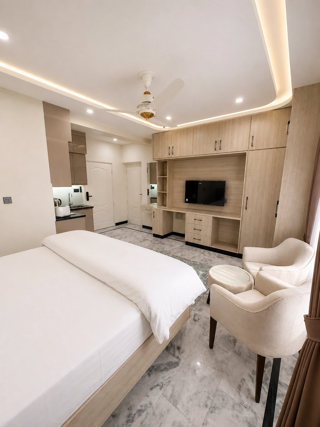 Studio Apartment interior detail